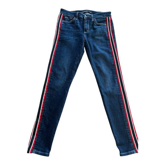 Joe's Jeans Denim - Joe’s Jeans Skinny Ankle Jeans with Side Stripe | Dark Wash | W28